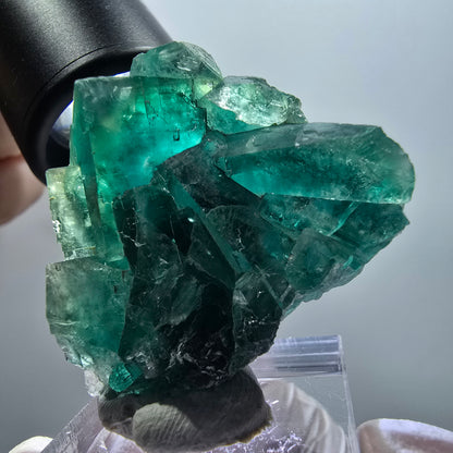 Phantom Fluorit Würfel Stufe, grün Okorusu, Namibia 42*35*17mm