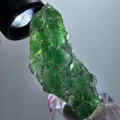 Seltene klare Phantom Fluorit Würfel Formation, zonal Erongo, Namibia 48*24*16mm