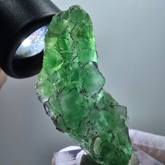 Seltene klare Phantom Fluorit Würfel Formation, zonal Erongo, Namibia 48*24*16mm