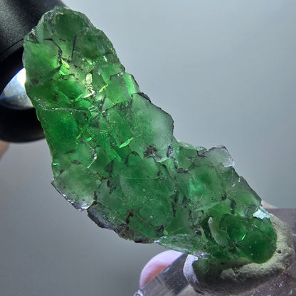 Seltene klare Phantom Fluorit Würfel Formation, zonal Erongo, Namibia 48*24*16mm