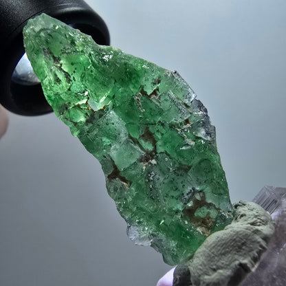 Seltene klare Phantom Fluorit Würfel Formation, zonal Erongo, Namibia 48*24*16mm