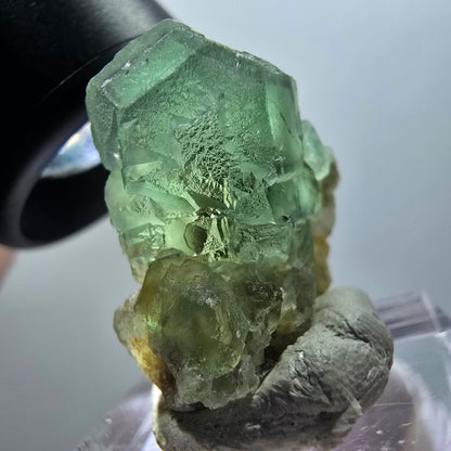 Seltene klare Phantom Fluorit Würfel Formation, zonal Erongo, Namibia 30*27*15mm