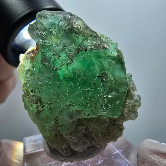 Phantom Fluorit Stufe, grün lila zonal Erongo, Namibia 36*33*23mm