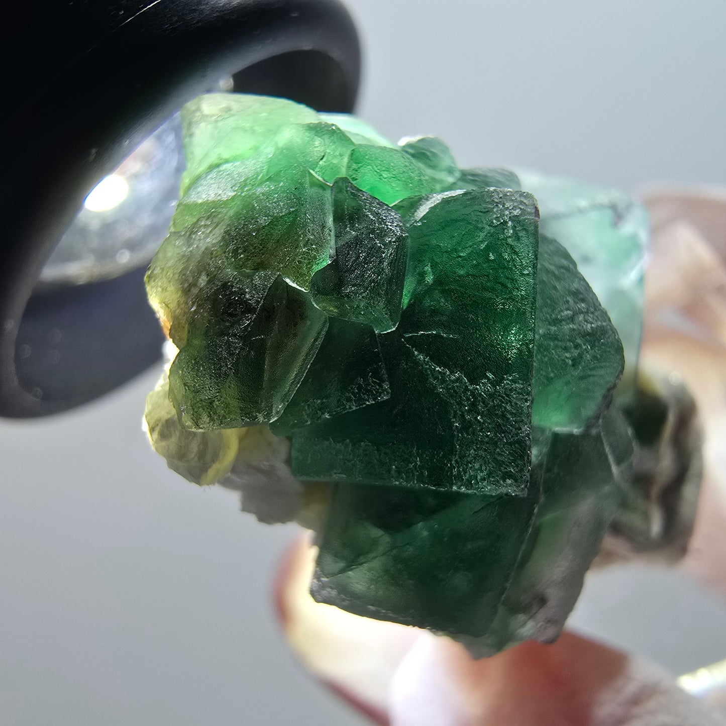 Phantom Fluorit, zonal, Muskovit Stufe Erongo, Namibia 38*26*22mm