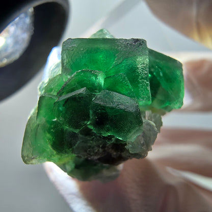 Phantom Fluorit, zonal, Muskovit Stufe Erongo, Namibia 38*26*22mm