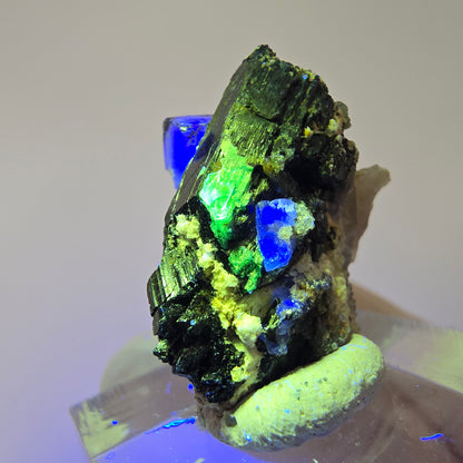 Phantom Fluorit, zonal, Schörl Turmalin, Muskovit Erongo, Namibia 28*19*14mm