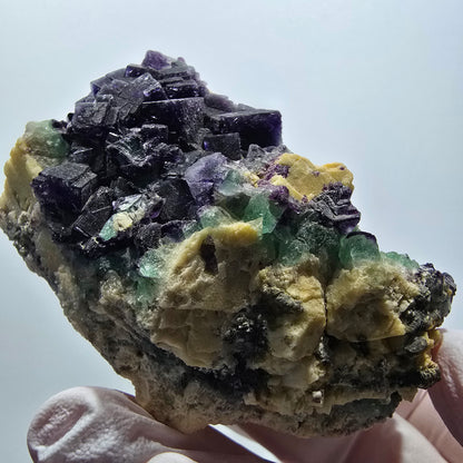 Phantom Fluorit, Schörl Turmalin, Muskovit, Orthoklas Erongo, Namibia 65*57*35mm
