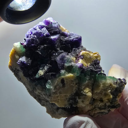 Phantom Fluorit, Schörl Turmalin, Muskovit, Orthoklas Erongo, Namibia 65*57*35mm