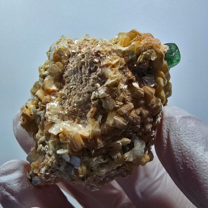 Phantom Fluorit, Schörl Turmalin, Muskovit Stufe Erongo, Namibia 54*39*34mm