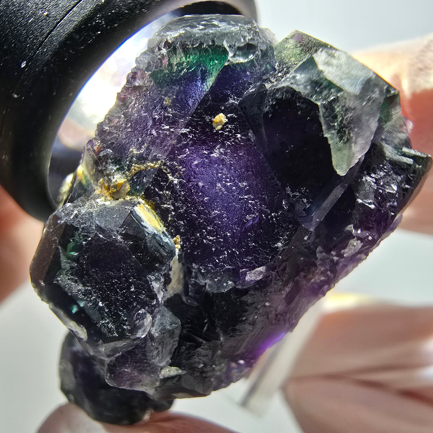 Phantom Fluorit Würfel, hexagonal Stufe Erongo, Namibia 38*32*22mm