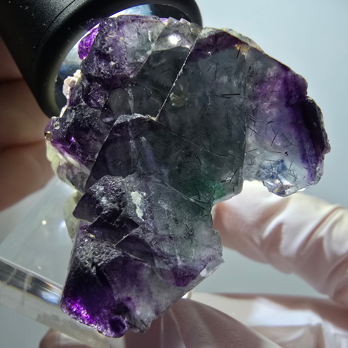 Phantom Fluorit, Schörl Turmalin, Hyalit, Orthoklas Erongo, Namibia 40*41*31mm