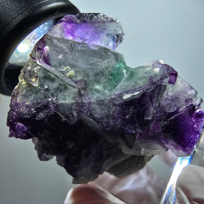 Phantom Fluorit, Schörl Turmalin, Hyalit, Orthoklas Erongo, Namibia 40*41*31mm