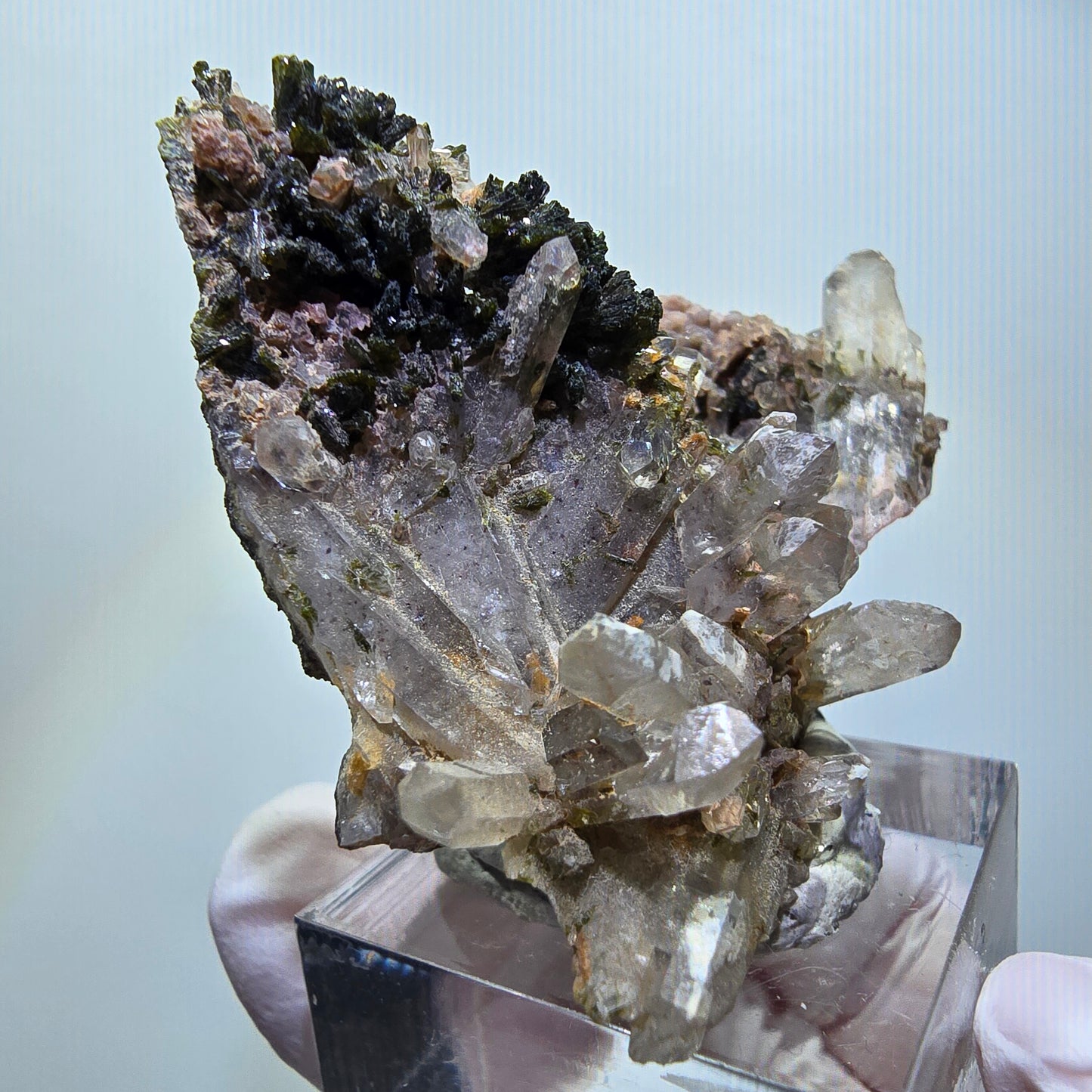 Seltene Rauchquarz, Epidot Stufe Erongo, Namibia 49*45*15mm