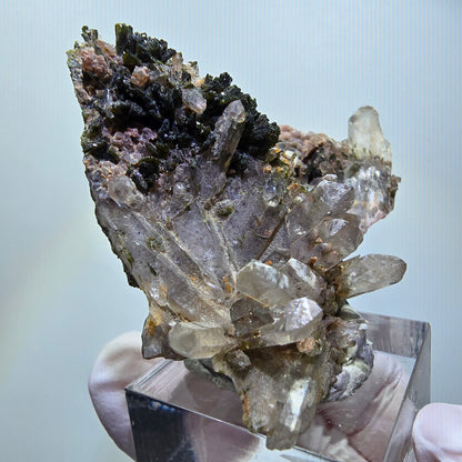 Seltene Rauchquarz, Epidot Stufe Erongo, Namibia 49*45*15mm