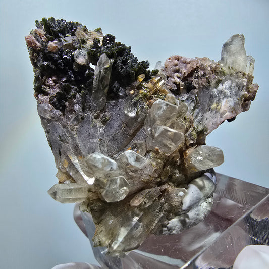 Seltene Rauchquarz, Epidot Stufe Erongo, Namibia 49*45*15mm