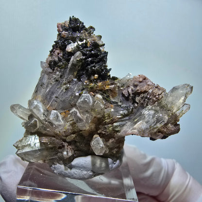 Seltene Rauchquarz, Epidot Stufe Erongo, Namibia 49*45*15mm