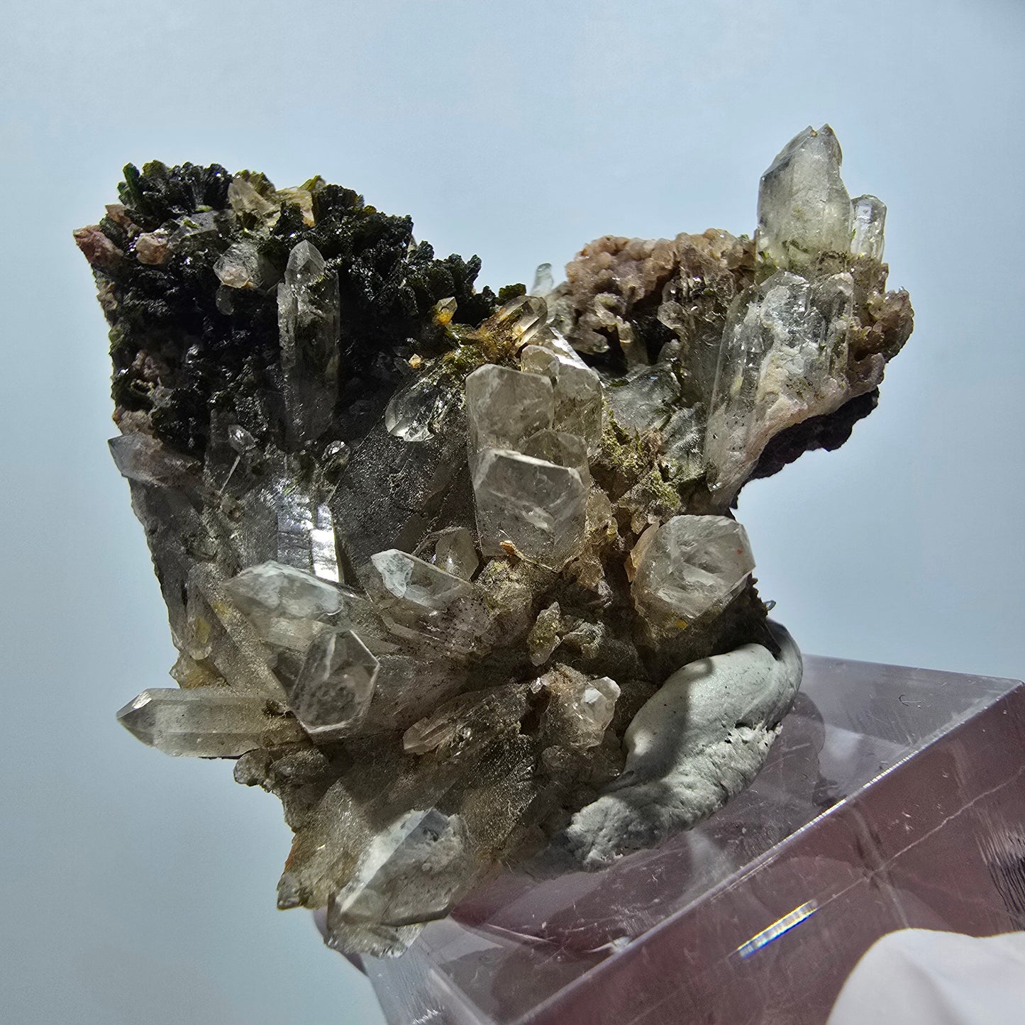 Seltene Rauchquarz, Epidot Stufe Erongo, Namibia 49*45*15mm