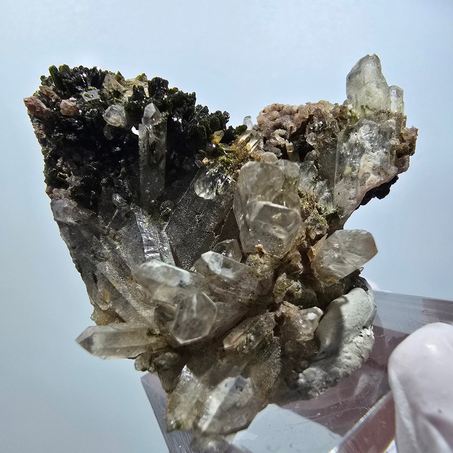 Seltene Rauchquarz, Epidot Stufe Erongo, Namibia 49*45*15mm