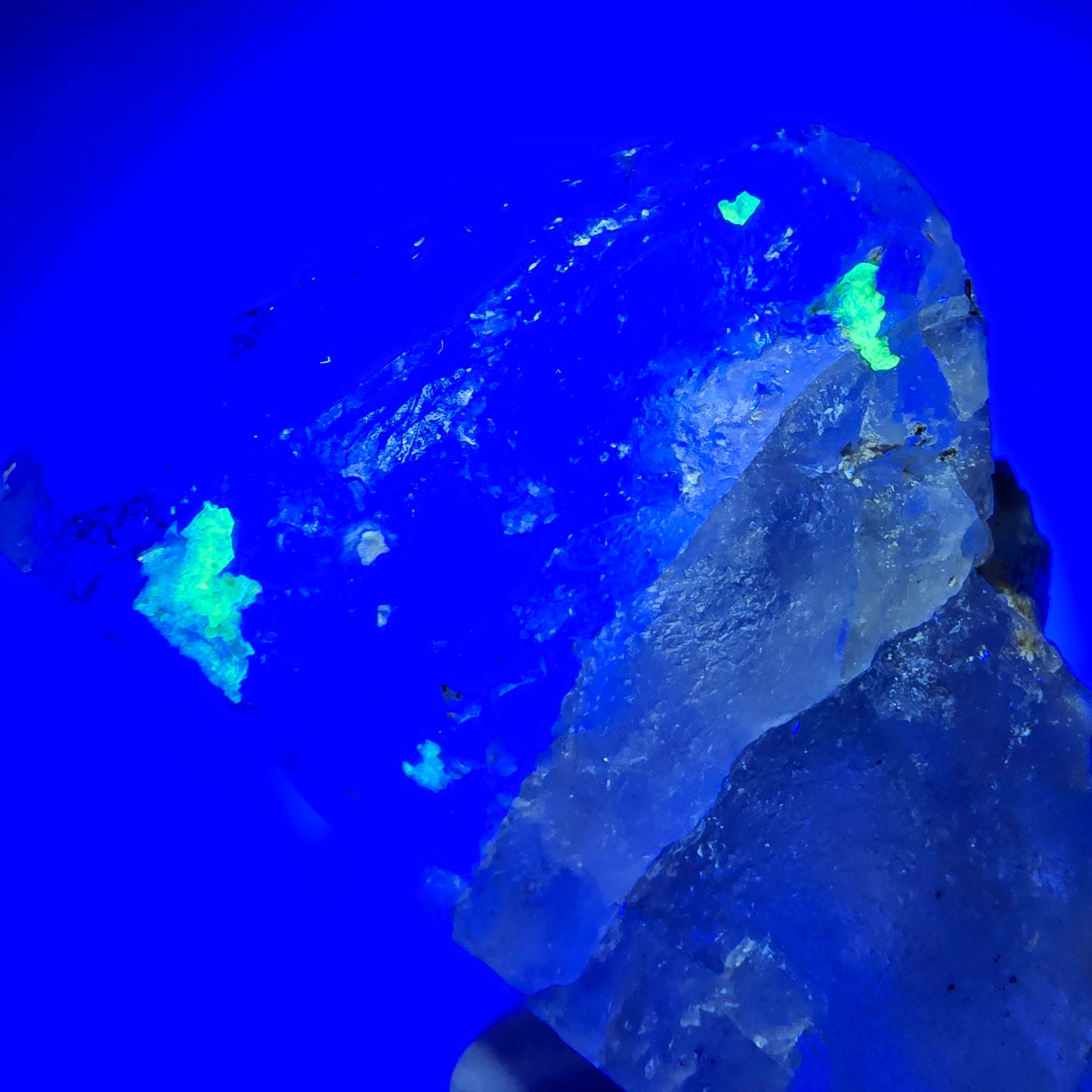 Phantom Fluorit, Schörl Turmalin, Hyalit Stufe Erongo, Namibia 62*40*32mm