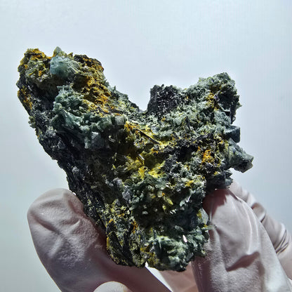 Rare phantom fluorite, schorl tourmaline specimen, Erongo, Namibia, 52*39*28mm 