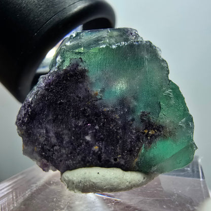 Rare spécimen de cube de fluorite fantôme, vert-violet, Okorusu, Namibie, 26*19*12 mm #11778 