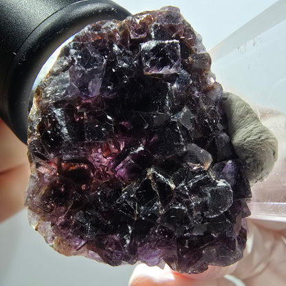 Rare spécimen de cube de fluorite fantôme, vert-violet, Okorusu, Namibie, 39*33*10 mm #11802 