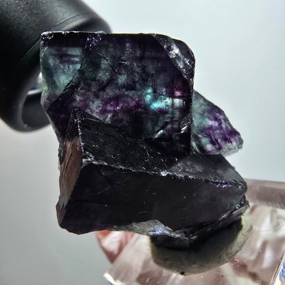 Seltene Phantom Fluorit Würfel Stufe, grün lila Okorusu, Namibia 40*29*30mm #11805
