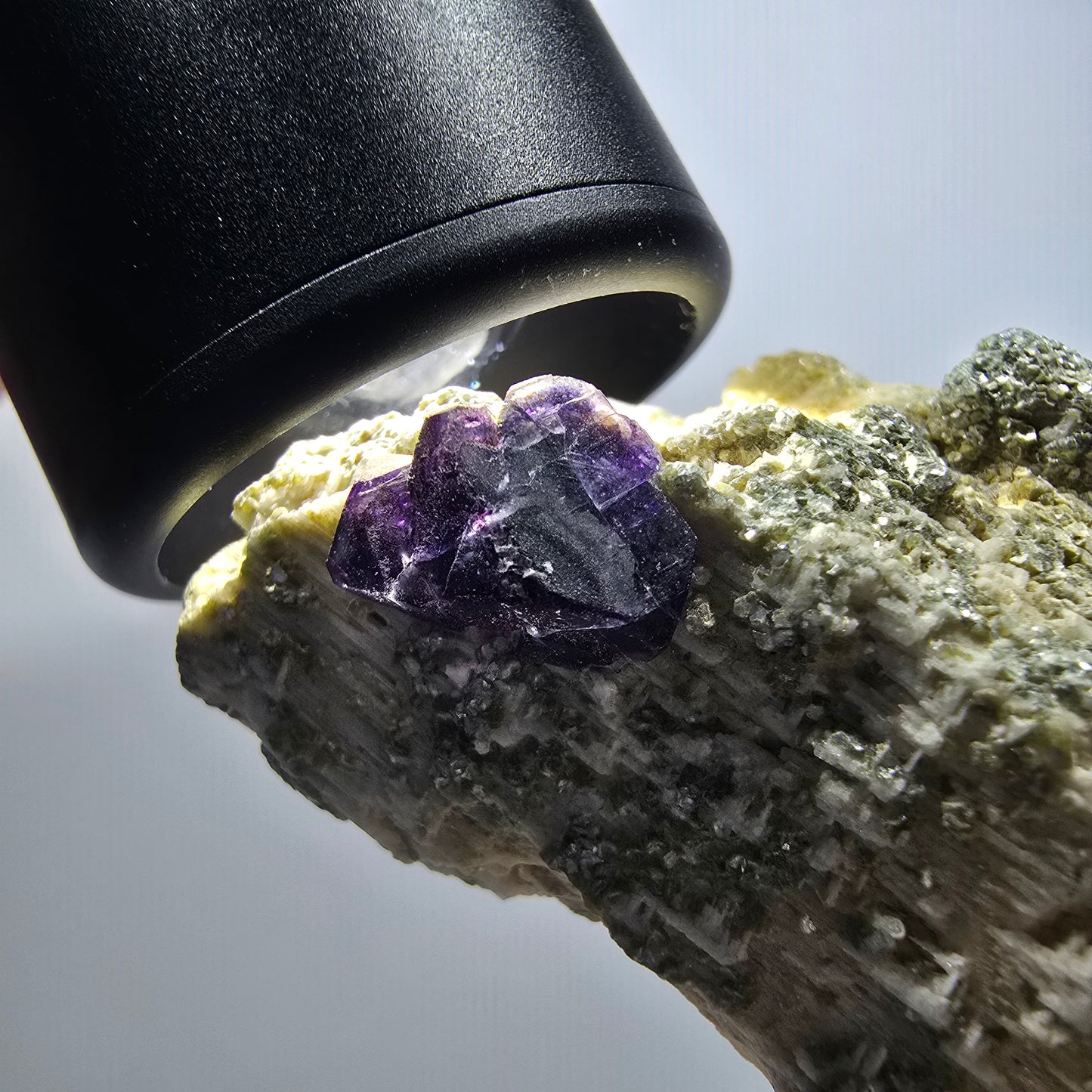 Phantom Fluorite Cube, Muscovite, Orthoclase Specimen Erongo, Namibia 40*32*20mm #11815 