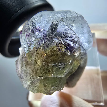 Clear Phantom Fluorite, Schörl Tourmaline Stage Erongo, Namibia 27*23*20mm #11816 