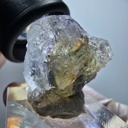 Clear Phantom Fluorite, Schörl Tourmaline Stage Erongo, Namibia 27*23*20mm #11816 
