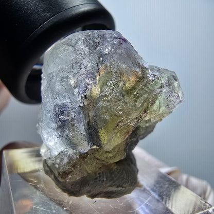 Clear Phantom Fluorite, Schörl Tourmaline Stage Erongo, Namibia 27*23*20mm #11816 