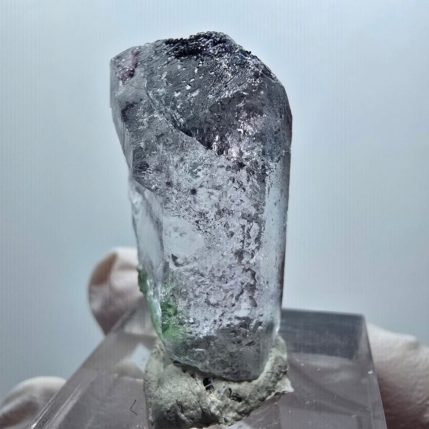 Clear Phantom Fluorite, Schorl Tourmaline Specimen Erongo, Namibia 32*18*15mm #11818 