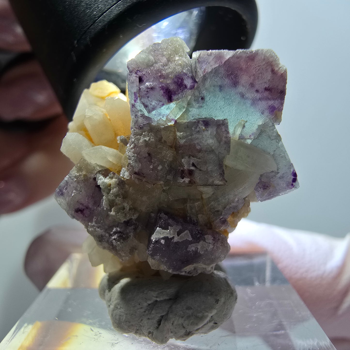 Rare Phantom Fluorite Cube, Quartz Specimen Brandberg, Namibia 26*23*14mm #11863 