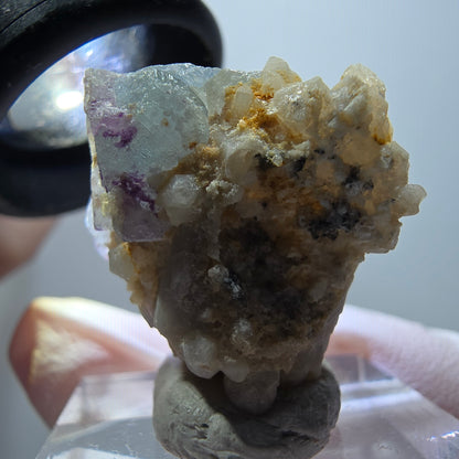 Rare Phantom Fluorite Cube, Quartz Specimen Brandberg, Namibia 26*23*14mm #11863 