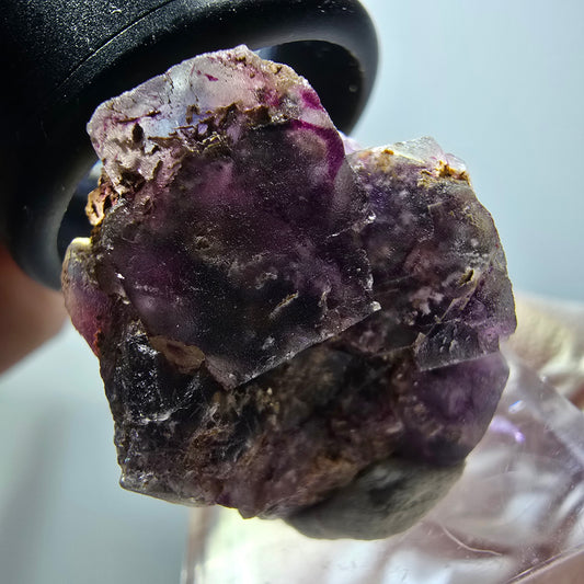 Rare phantom fluorite cube specimen, purple-blue, Okorusu, Namibia, 29*24*18mm #11865 