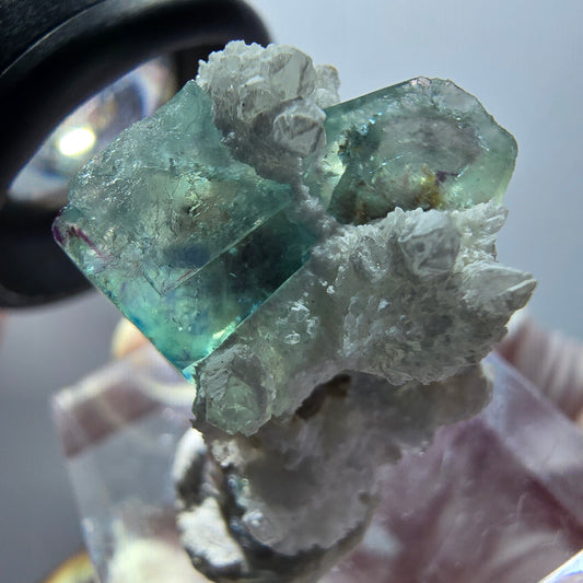 Rare Phantom Fluorite Cube, Quartz Specimen Okorusu, Namibia 23*21*21mm #11873 