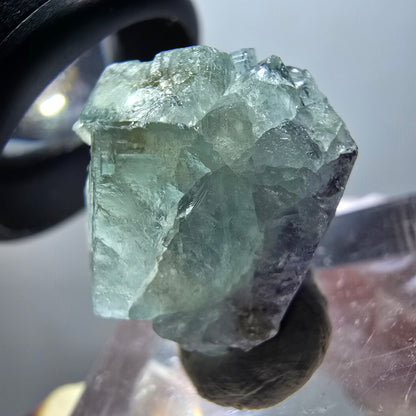 Rare spécimen de cube de fluorite fantôme, vert-violet, Okorusu, Namibie, 20*16*16 mm #11874 
