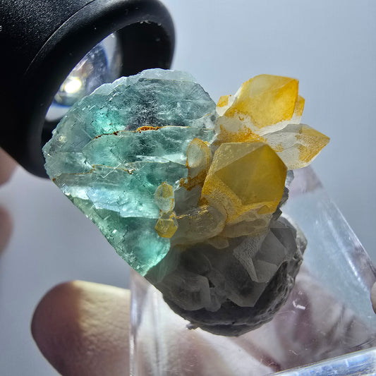 Rare Phantom Fluorite Cube, Quartz Specimen Okorusu, Namibia 30*27*18mm #11877 