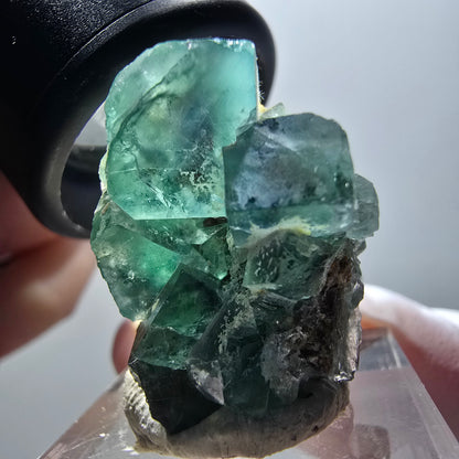 Rare spécimen de cube de fluorite fantôme, verte, Okorusu, Namibie, 31*29*21mm #11881 