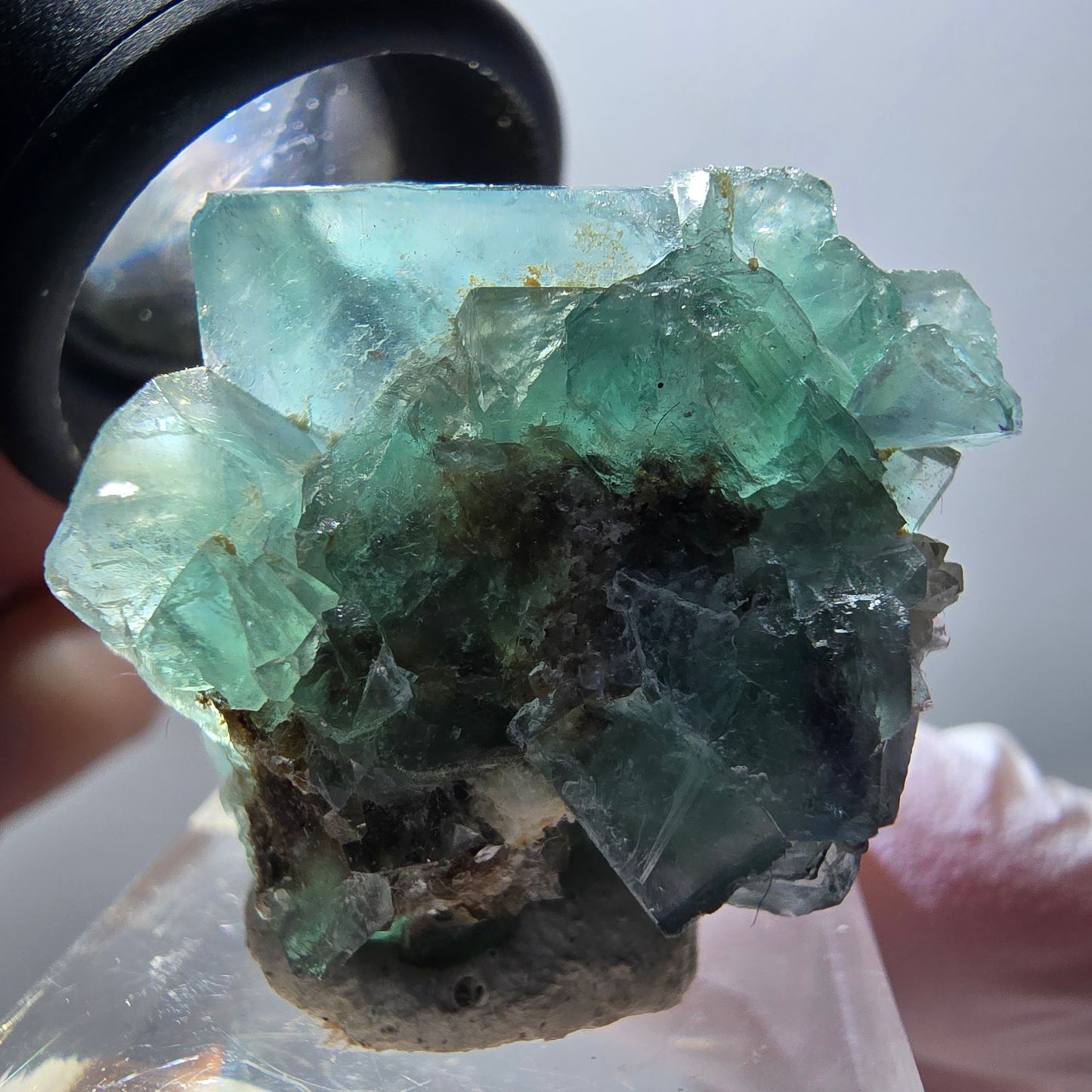 Rare spécimen de cube de fluorite fantôme, verte, Okorusu, Namibie, 31*29*21mm #11881 