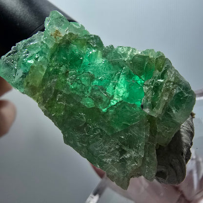 Rare phantom fluorite cube specimen, green, Okorusu, Namibia, 47*33*30mm #11890 