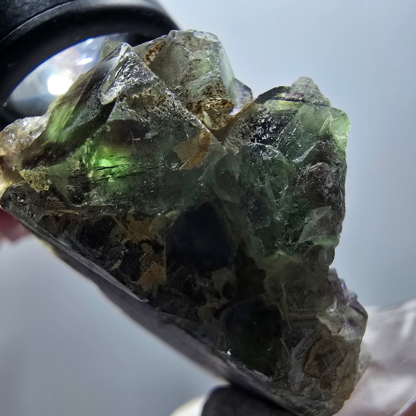 Cube de fluorite fantôme rare, spécimen de quartz d'Okorusu, Namibie, 54*33*21 mm, n° 11891 