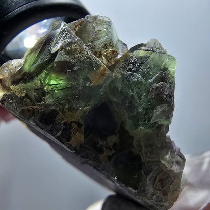 Cube de fluorite fantôme rare, spécimen de quartz d'Okorusu, Namibie, 54*33*21 mm, n° 11891 