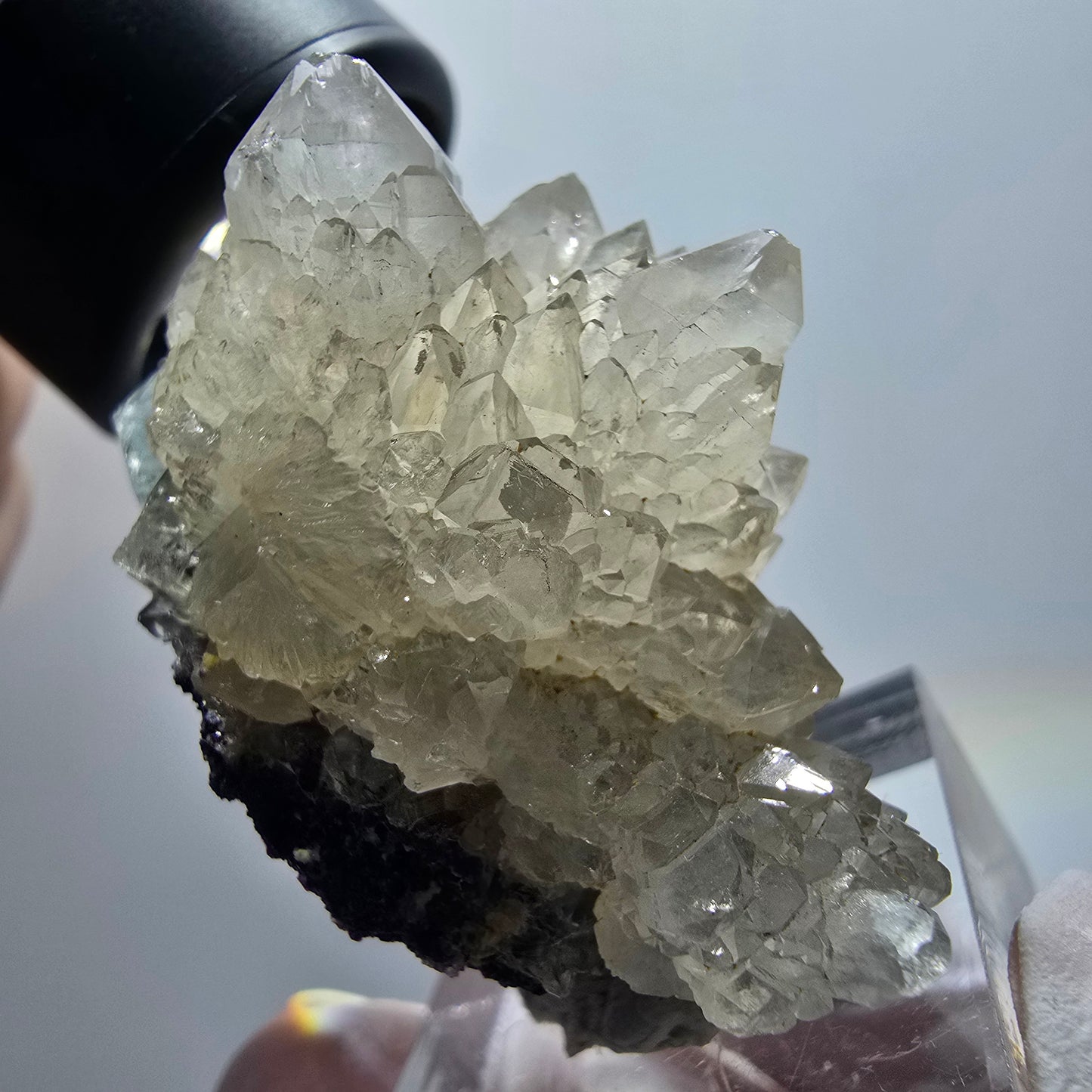 Cube de fluorite fantôme rare, spécimen de quartz d'Okorusu, Namibie, 52 x 32 x 27 mm, n° 11903 