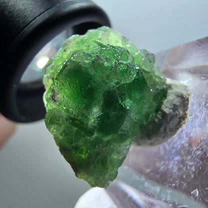 Fluorite fantôme, Tourmaline Schörl, Stade muscovite Erongo, Namibie 23*18*10mm #11925 