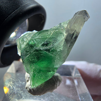 Phantom Fluorite, Schorl Tourmaline, Smoky Quartz Specimen Erongo, Namibia 26*18*17mm #11932 