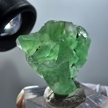 Phantom Fluorite, Schörl Tourmaline, Hyalite Stage Erongo, Namibia 30*27*12mm #11934 