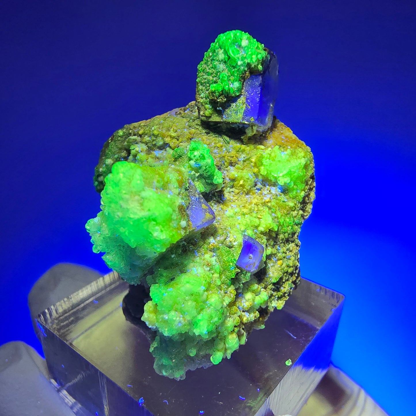 Phantom Fluorite, Hyalite, Schörl Tourmaline, Orthoclase Stage Erongo, Namibia 37*28*28mm #11958 