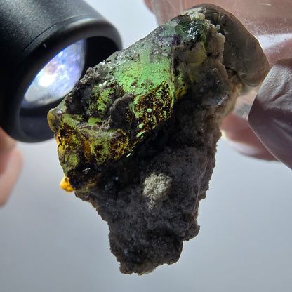 Fluorite fantôme, Tourmaline Schörl, Stade muscovite Erongo, Namibie 39*30*24mm #11969 