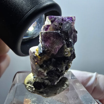 Fluorite fantôme, Tourmaline Schörl, Stade muscovite Erongo, Namibie 29*18*13mm #11983 